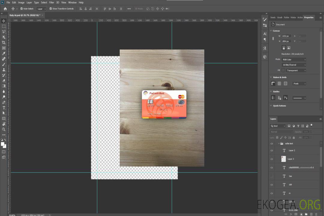 Moldavie ProCredit Bank MasterCard 1 photolook recto template